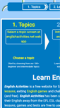 Mobile Screenshot of englishactivities.net